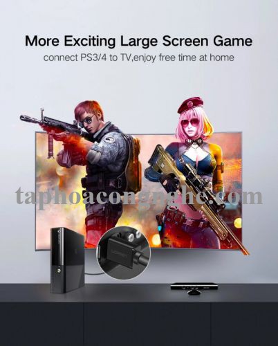 Ugreen 40594 70M màu Đen Cáp tín hiệu HDMI chuẩn 1.4 hỗ trợ phân giải 4K * 2K HD104 30040594